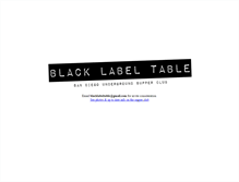 Tablet Screenshot of blacklabeltable.com